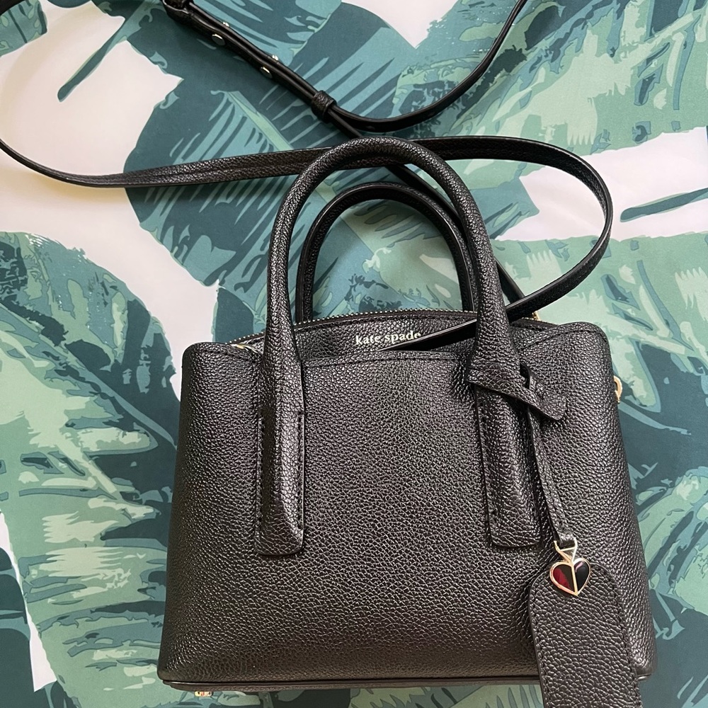 Kate Spade Margaux mini crossbody satchel bag in black